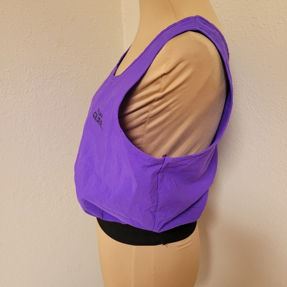 Vintage 90's Nylon Urban Gear Top Black Elastic Waist - Picture 4 of 4